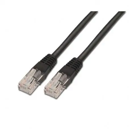 Network Cable RJ45 UTP Aisens A133-0202 Cat.5e/ 50cm/ Black - Image 1