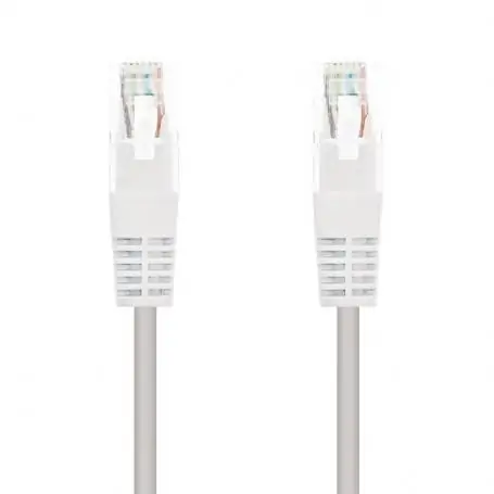 Network Cable RJ45 UTP Nanocable 10.20.0101-W Cat.5e/ 1m/ White - Image 1