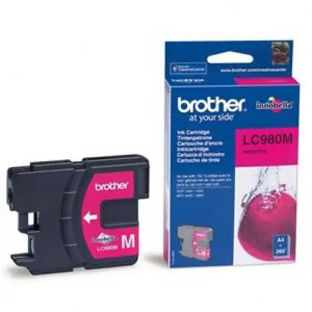 Brother Original Ink Cartridge LC-980M/ Magenta - Image 1
