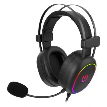 Gaming Headphones with Microphone Hiditec Erys ARGB/ Jack 3.5/ USB/ Black - Image 1