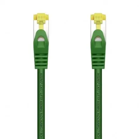 Cable de Red RJ45 SFTP Aisens A146-0480 Cat.7/ 25cm/ Verde - Imagen 1