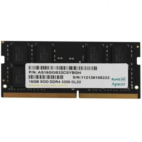 Apacer ES.16G21.GSH 16GB/ DDR4/ 3200MHz/ 1.2V/ CL22/ SODIMM RAM Memory - Image 1