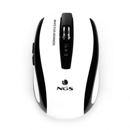 NGS Flea Advanced Wireless Mouse/ Up to 1600 DPI/ White - Image 1