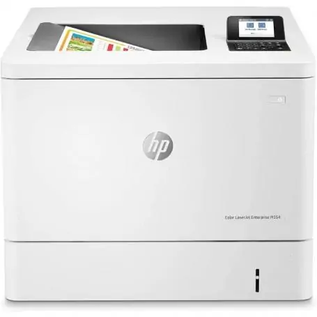 HP LaserJet Enterprise M554DN Duplex/White Color Laser Printer - Image 1