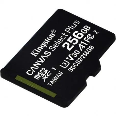Tarjeta de Memoria Kingston CANVAS Select Plus 256GB microSD XC/ Clase 10/ 100MBs - Imagen 1