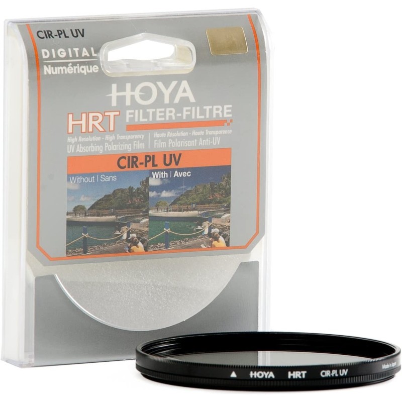 Hoya Filtre Polarisant Circulaire HRT CIR-PL UV 52 Mm – Protection Objectif + Anti-Reflets + Couleurs Plus Vives