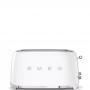 Smeg toaster 2x4 50´style white tsf02wheu
