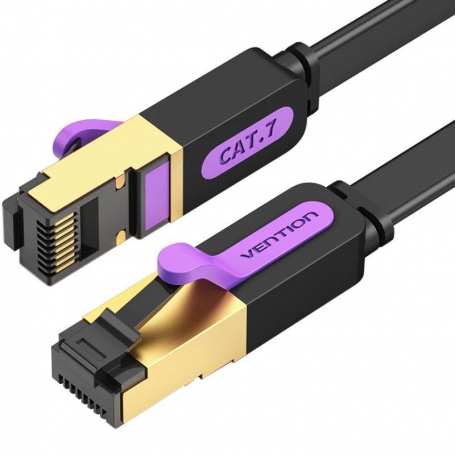 Cable De Red Ethernet Internet 10 Metros Rj45 Cat 7 Plano — Una Ganga