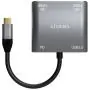 Conversor USB Tipo-C Aisens A109-0625/ 2x HDMI 4K SST MST Hembra - VGA Hembra - USB Tipo-C Macho - USB Hembra - USB Tipo-C Hembr