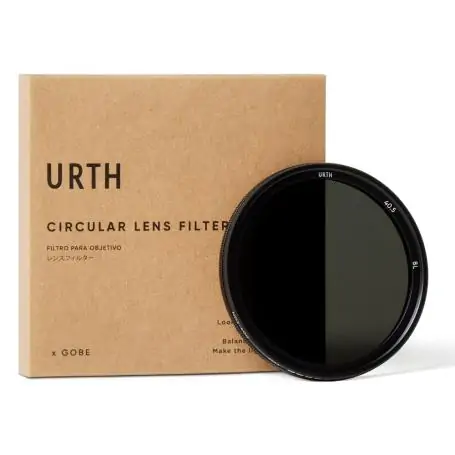 Urth 40.5mm ND2 400 (1 8.6 Stop) Variable ND Lens Filter