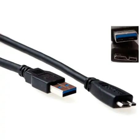 ACT USB 3.0 A Male - USB Micro B Male 0.50m