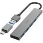 Hama USB-Hub 4-Port USB 3.2 GEN1 5 GBIT/s Ultra Slim w/ USB-C-Adapter