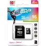 Silicon Power MicroSDHC Card Class 10 16GB w/ Adapter