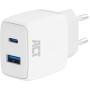 ACT USB-C &amp;amp; USB-A Charger 20W w/ Power Delivery PPS Quick Charge Ganfast