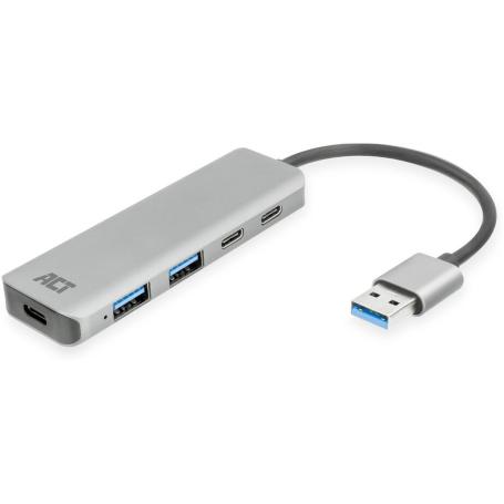 ACT USB-A Hub 3.0 2X USB-A 2X USB-C